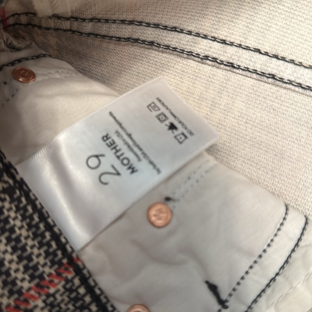 MOTHER Red and Black Chinos with Sporty Side Stripes - Picture 3 of 4